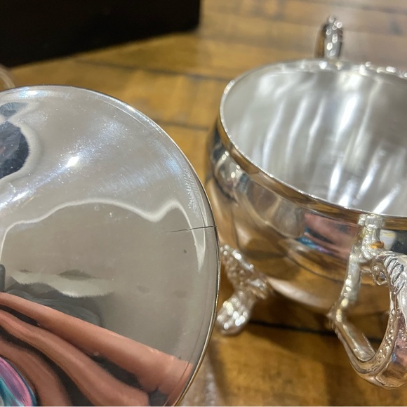 Vintage | Elegance | Silver Plated Sugar and creamer set - Picture 14 of 14